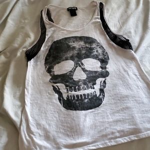 Women's skull tank top
